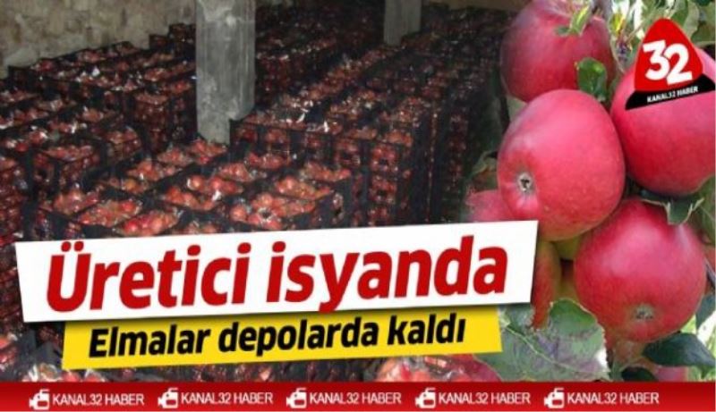 Elmalar depolarda kaldı