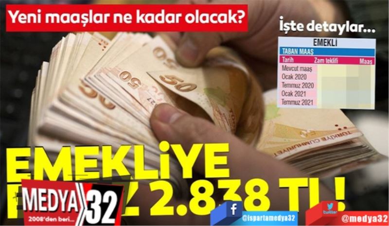 Emekliye en az 2 bin 838 TL!
Emekli zammı ne kadar olacak? İşte detaylar...
