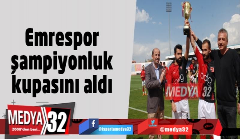 Emrespor şampiyonluk kupasını aldı 