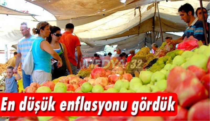 En düşük enflasyonu gördük