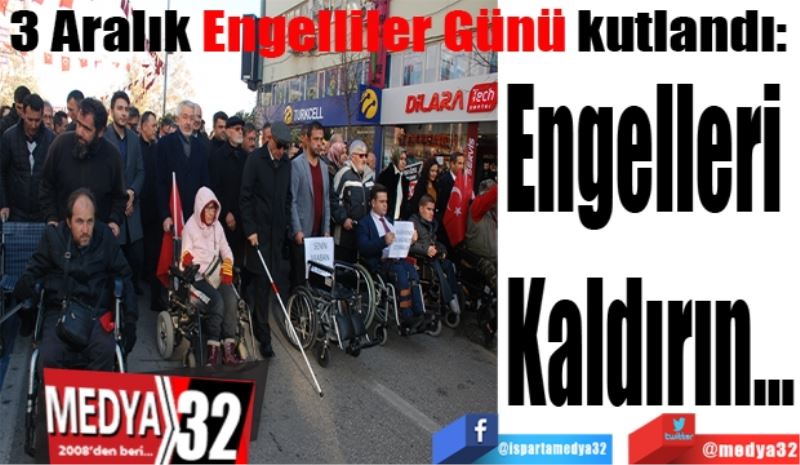 Engelleri kaldırın…