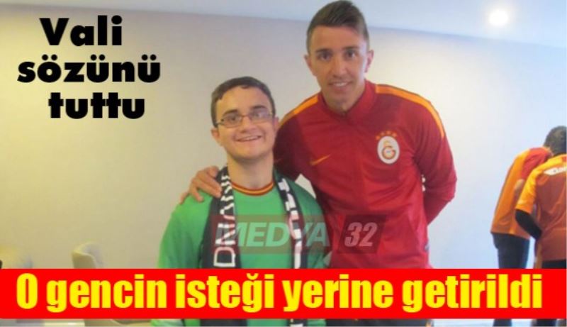 Engelli gencin Muslera ile görüşme isteği yerine getirildi 