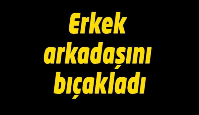 Erkek arkadaşını bıçakladı