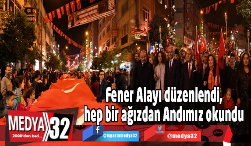 Fener Alayı düzenlendi, hep bir ağızdan Andımız okundu