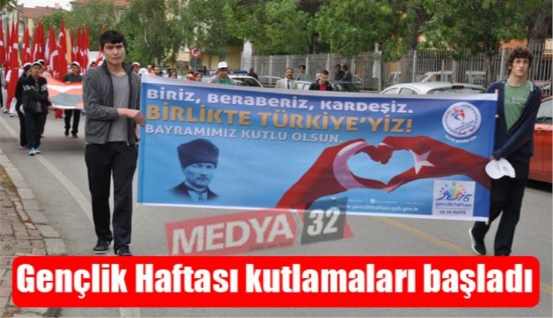 Gençlik Haftası kutlamaları başladı