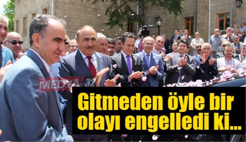 Gitmeden öyle bir olayı engelledi ki..!