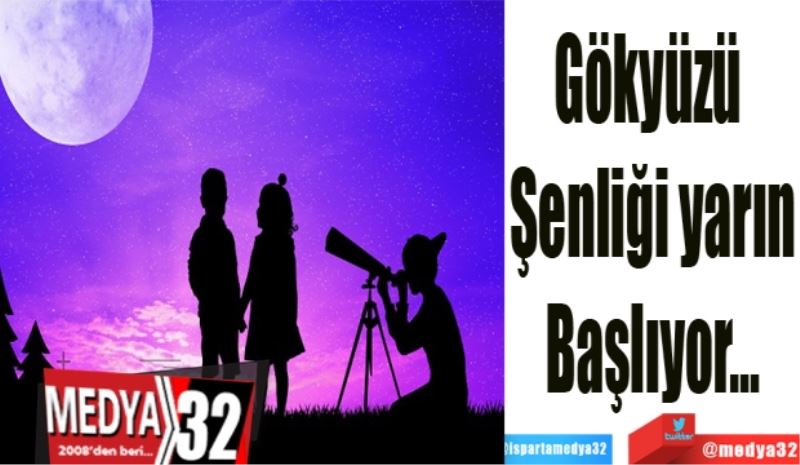 Gökyüzü 
Şenliği yarın
Başlıyor…
