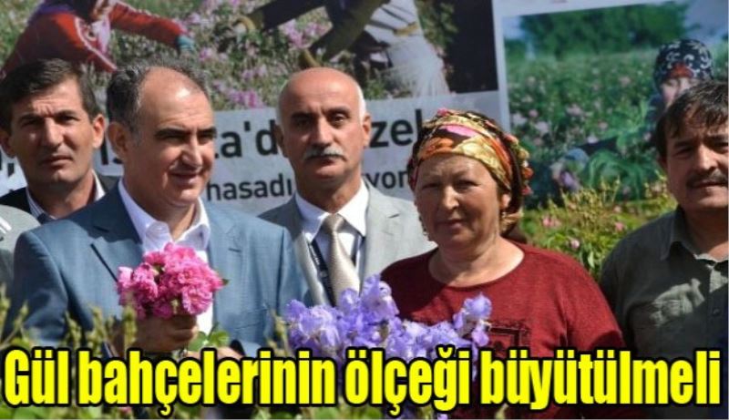 Gül bahçelerinin ölçeği büyütülmeli 