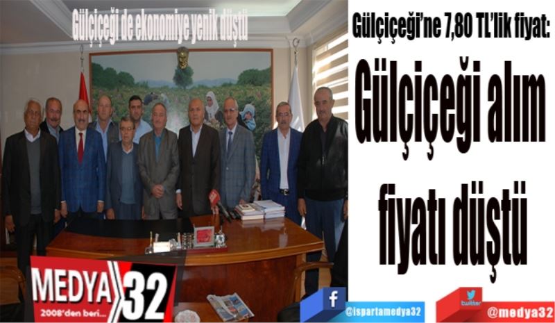 Gülçiçeği’ne 7,80 TL’lik fiyat: 
Gülçiçeği de ekonomiye yenik düştü 
Gülçiçeği alım 
fiyatı düştü
