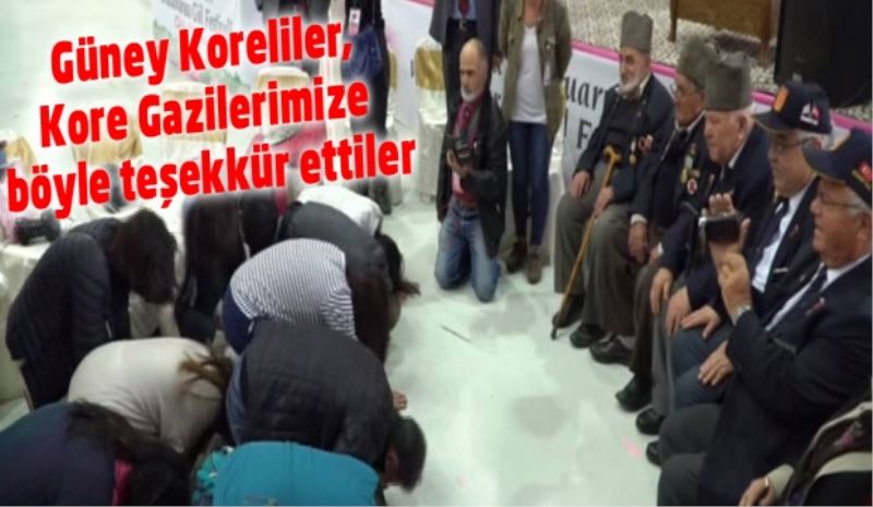 Güney Koreliler, Kore Gazilerimize böyle teşekkür ettiler