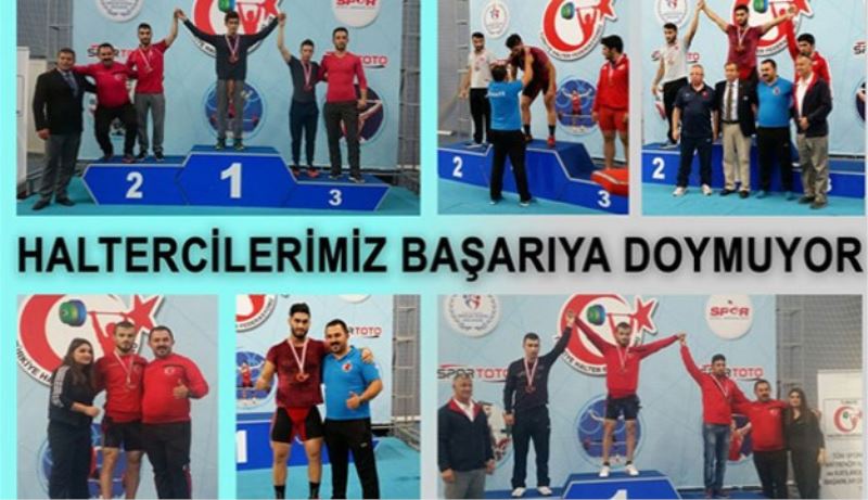 Haltercilerimiz başarıya doymuyor
