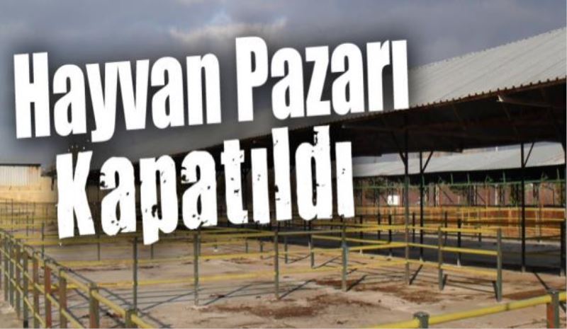 Hayvan Pazarı kapatıldı