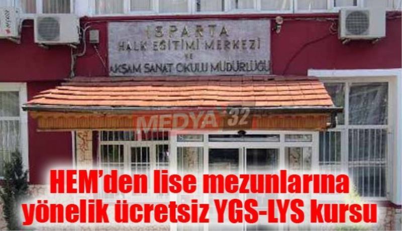 HEM’den lise mezunlarına yönelik ücretsiz YGS-LYS kursu 