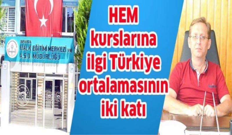 HEM kurslarına ilgi Türkiye ortalamasının 2 katı