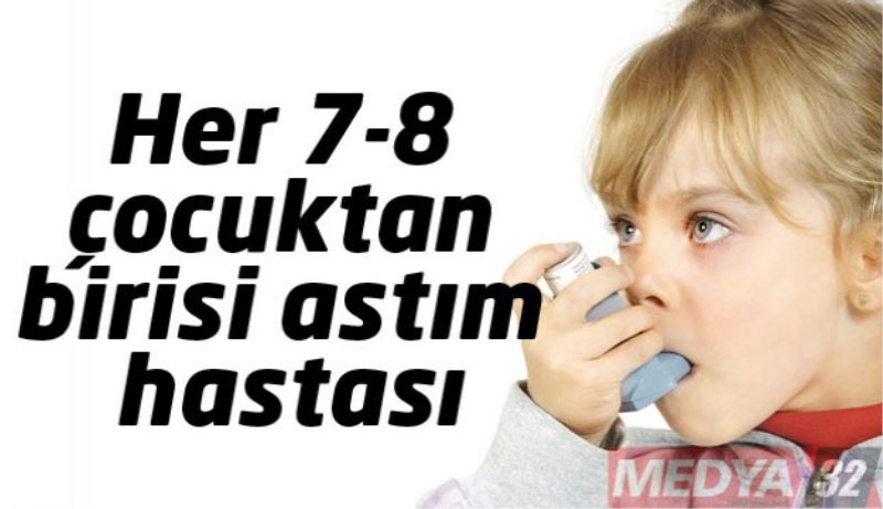 Her 7-8 çocuktan birisi astım hastası