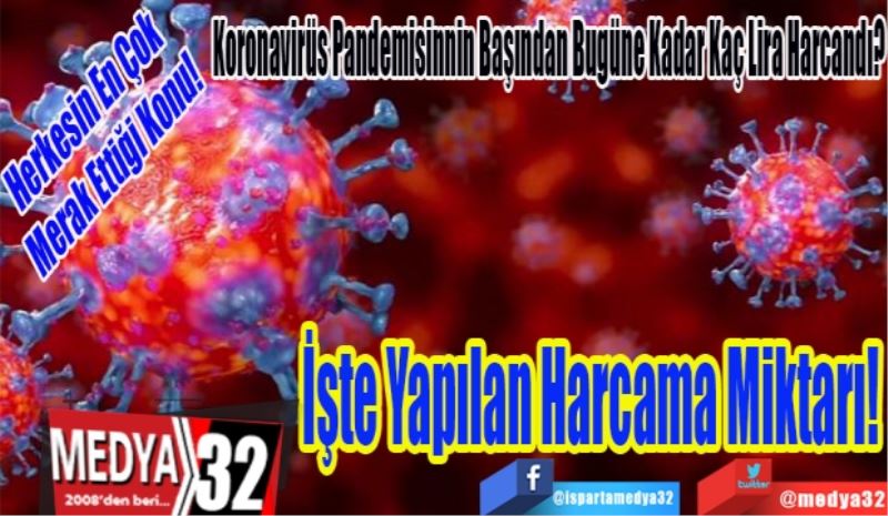 Herkesin En Çok 
Merak Ettiği Konu! 
Koronavirüs Pandemisinnin Başından Bugüne Kadar Kaç Lira Harcandı? 
İşte Yapılan 
Harcama
Miktarı! 
