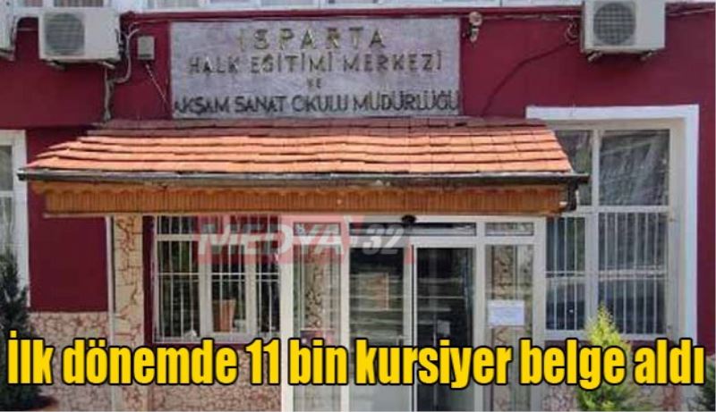 İlk dönemde 11 bin kursiyer belge aldı 