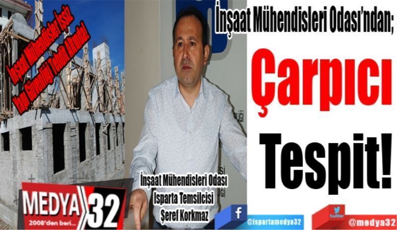 İnşaat Mühendisler İşsiz
Yapı Güvenliği Tehdit Altında! 
İnşaat Mühendisleri Odası’ndan; 
Çarpıcı 
Tespit!
