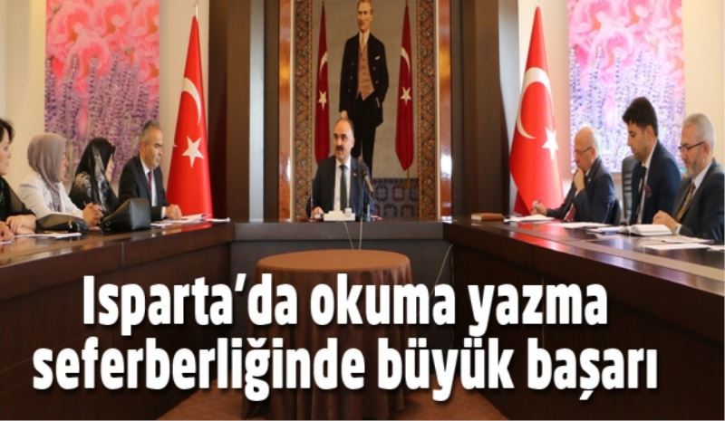 Isparta’da okuma yazma seferberliğinde büyük başarı