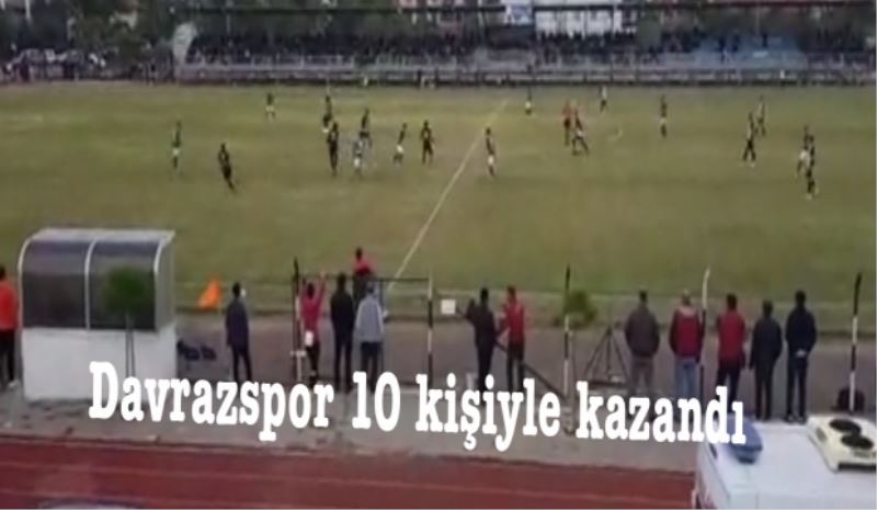 Isparta Davrazspor 10 kişiyle kazandı