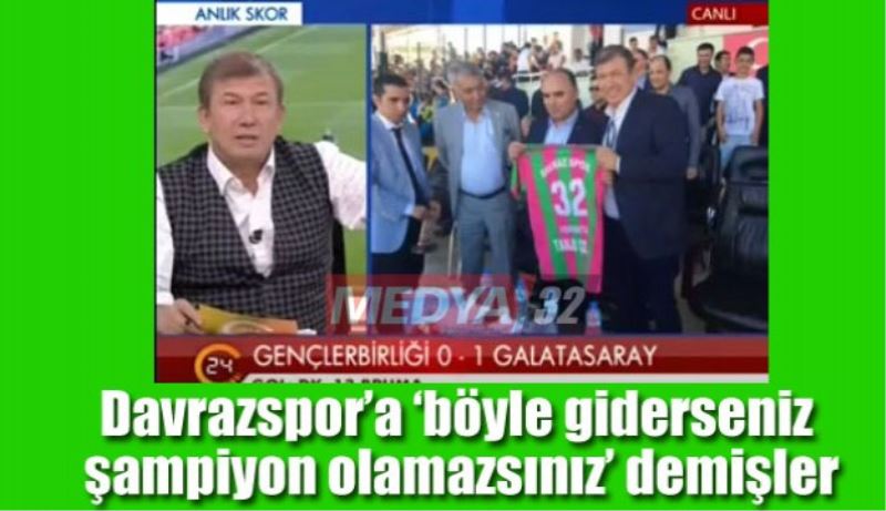 Isparta Davrazspor’a ‘böyle giderseniz şampiyon olamazsınız’ demişler