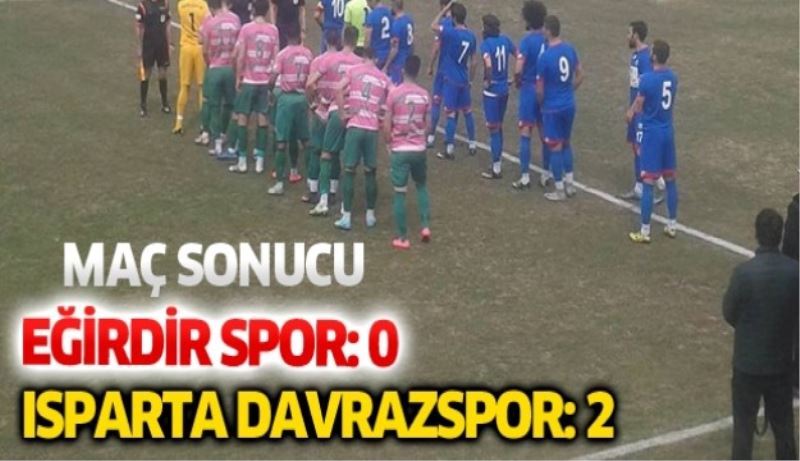 Isparta derbisi Davrazspor