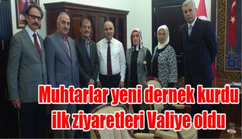 Isparta muhtarlar yeni dernek kurdular