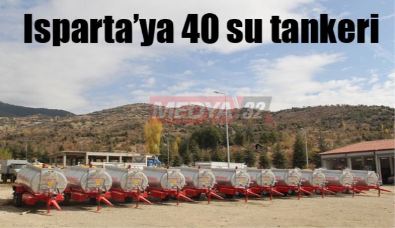 Isparta’ya 40 su tankeri