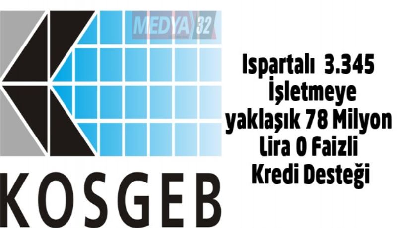 Ispartalı  3 bin 345  İşletmeye yaklaşık 78 Milyon Lira 0 Faizli Kredi Desteği