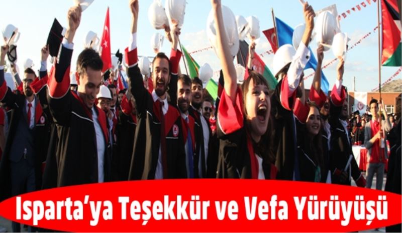 Teşekkür ve vefa yürüyüşü