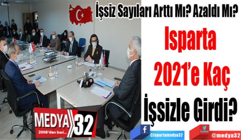 İşsiz Sayıları Arttı Mı? Azaldı Mı? 
Isparta 
2021’e Kaç
İşsizle Girdi? 
