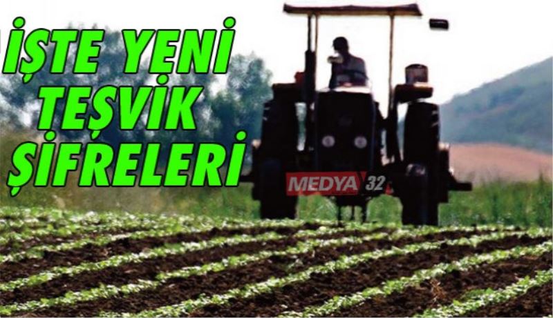 İşte Teşvik Şifreleri 