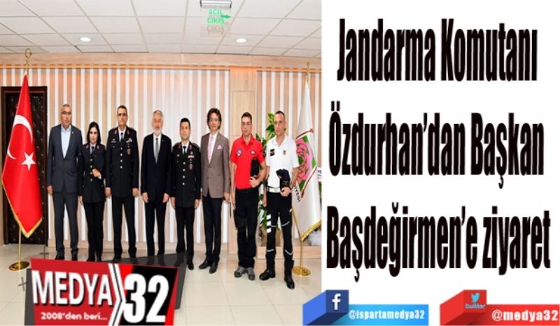 Jandarma Komutanı 
Özdurhan’dan Başkan 
Başdeğirmen’e ziyaret

