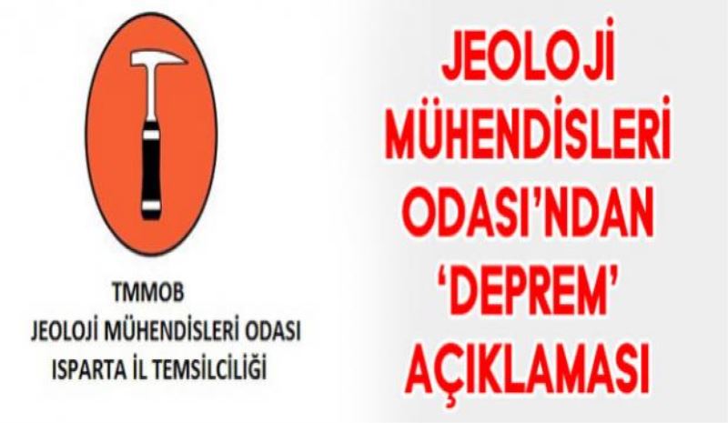JEOLOJİ MÜHENDİSLERİ ODASI’NDAN ‘DEPREM’ AÇIKLAMASI