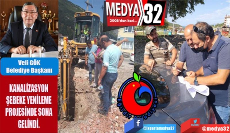 Kanalizasyon Şebeke 
Yenileme Projesinde
Sona Gelindi
