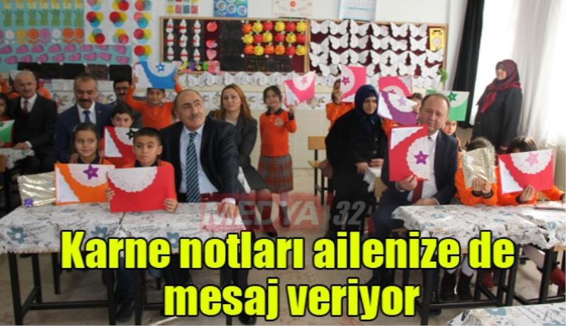 Karne notları ailenize de mesaj veriyor