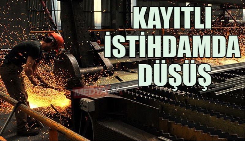 Kayıtlı istihdamda düşüş 