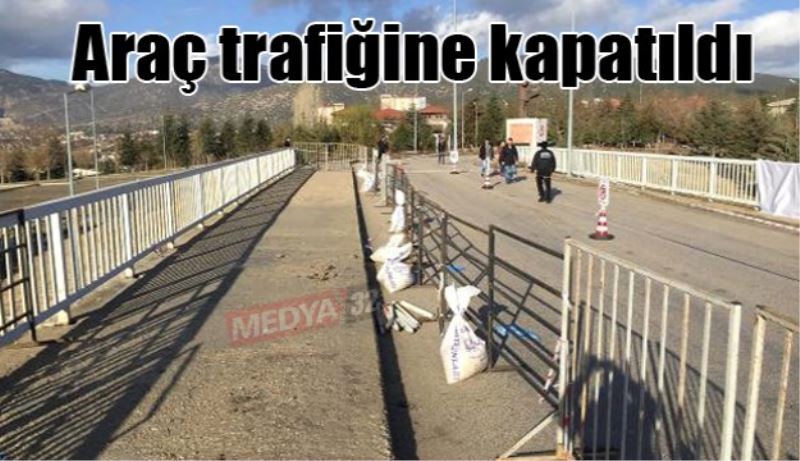 Kazanın yaşandığı köprü trafiğe kapatıldı