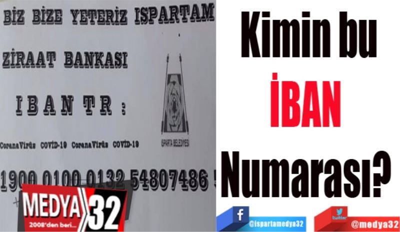  Kimin bu
İBAN 
Numarası? 