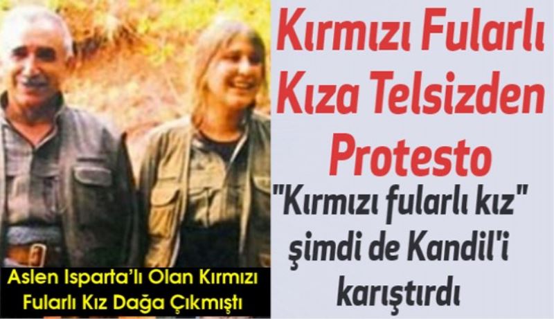 Kırmızı Fularlı Kıza Telsizden Protesto