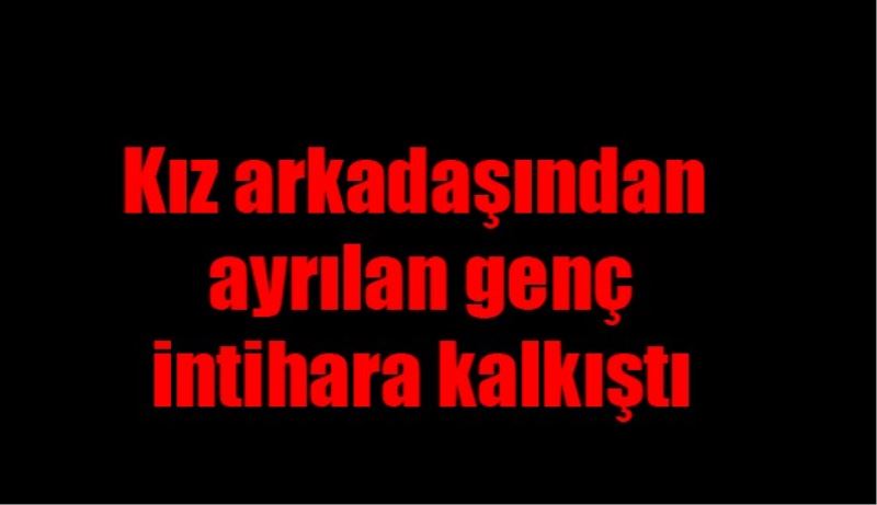 Kız arkadaşından ayrılan genç intihar etmek istedi