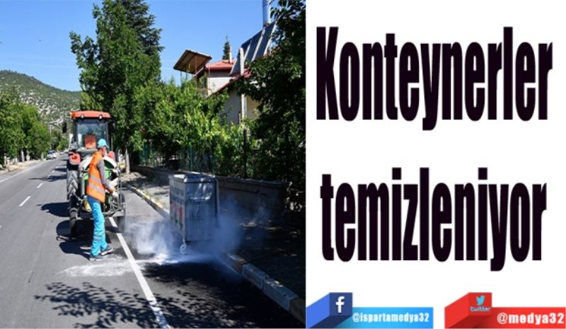 Konteynerler 
temizleniyor 
