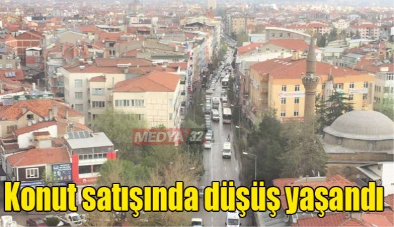 Konut satışında düşüş yaşandı