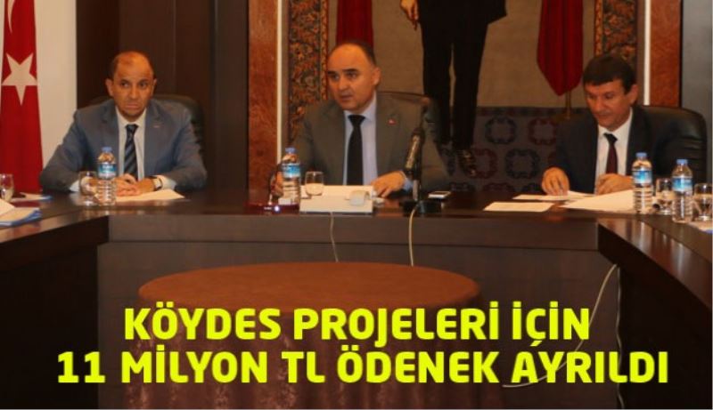 KÖYDES projeleri için 11 Milyon TL ödenek ayrıldı