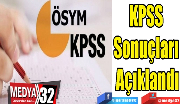 KPSS 
Sonuçları 
Açıklandı
