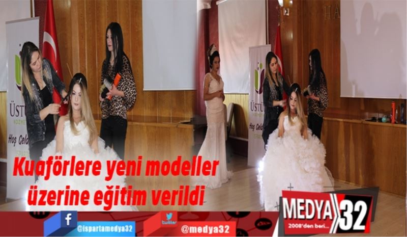 Kuaförlere yeni modeller üzerine eğitim verildi 