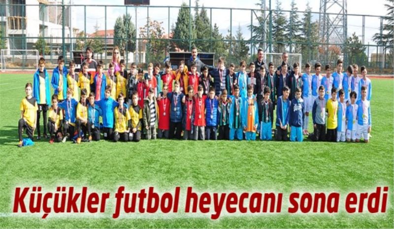 Küçükler futbol heyecanı sona erdi