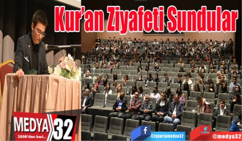 Kur’an 
Ziyafeti 
Yaşattılar 
