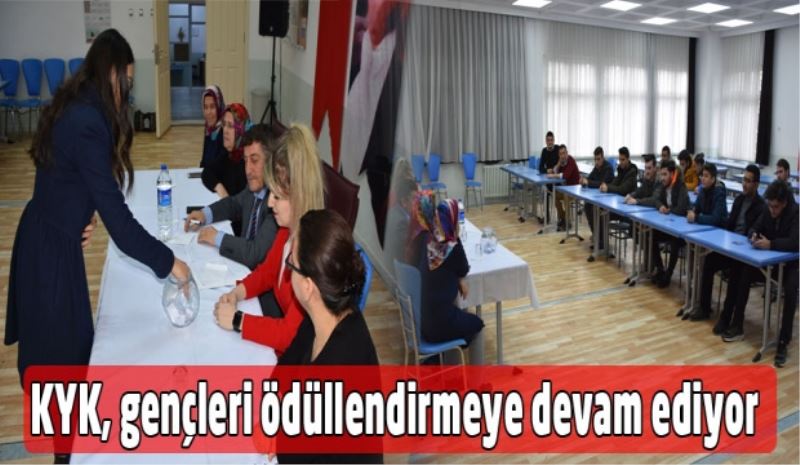 KYK, gençleri ödüllendirmeye devam ediyor