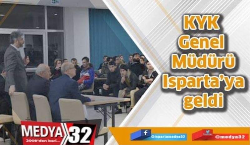 KYK Genel Müdürü Er Isparta’ya geldi: Sorunları çözeceğiz